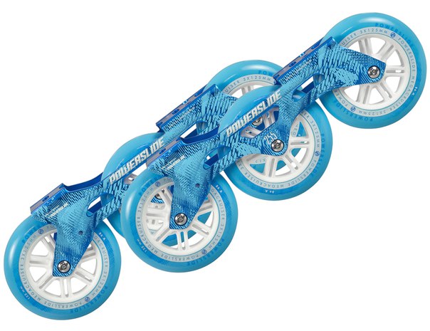 Powerslide Megacruiser Frame Set 3x125mm Blue